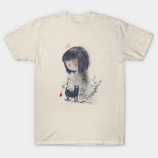 Girl and cat T-Shirt